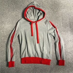 Women’s grey and orange hoodie